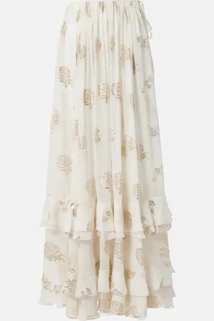 Chloé Chloé Maxirock aus Musselin-Jacquard
