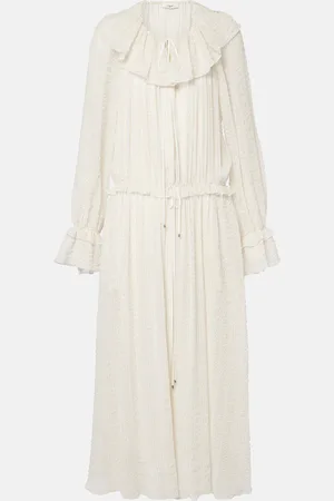 Chloé Chloé Maxikleid aus Crêpe aus einem Seidengemisch