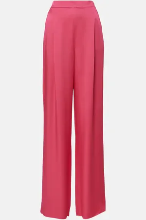 Max Mara Weite Hose Ieti aus Satin