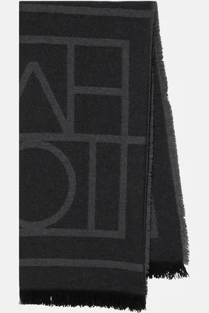Totême Schal Monogram aus Wolle und Kaschmir