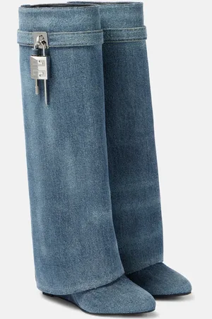 Givenchy Stiefel Shark Lock 90 aus Denim