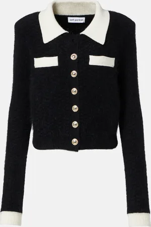Self-Portrait Cropped-Cardigan aus Strick