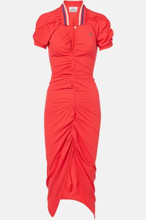 Vivienne Westwood Midikleid Pulling aus Baumwolle