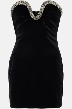 Roland Mouret Minikleid aus Samt mit Pailletten