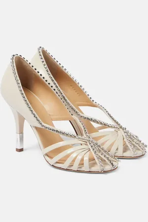 Chloé Chloé Pumps Leonie aus Leder mit Kristallen