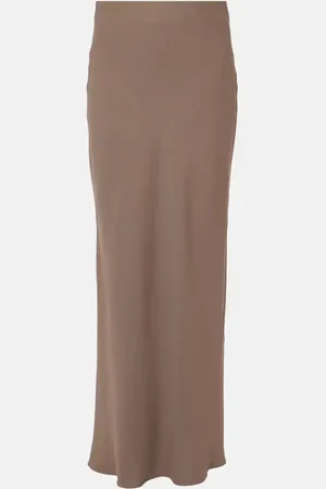 Brunello Cucinelli High-Rise-Maxirock aus Twill
