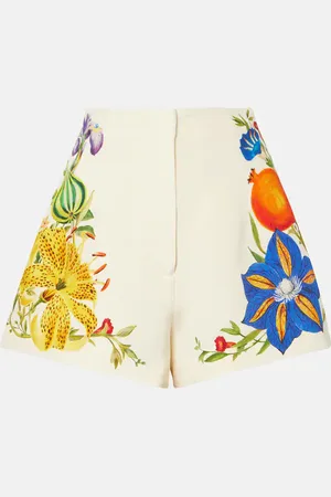ALÉMAIS Alémais Bedruckte High-Rise Shorts Flores