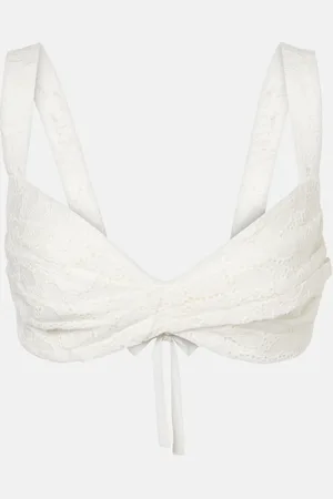 ZIMMERMANN Besticktes Bralette Crush aus Leinen