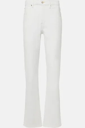 Frame High-Rise Straight Jeans The Ruler