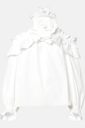 Carolina Herrera Top aus einem Baumwollgemisch