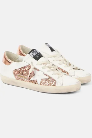 Golden Goose Sneakers Super-Star aus Leder mit Glitter