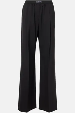 Loewe Weite High-Rise-Hose aus Wolle