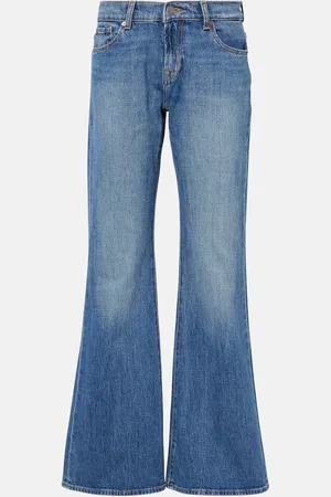 7 for all Mankind High-Rise Flared Jeans Mankind