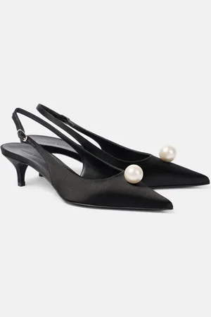 MAGDA BUTRYM Slingback-Pumps aus Satin