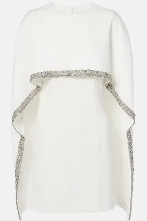 Roland Mouret Minikleid aus Satin mit Kristallen