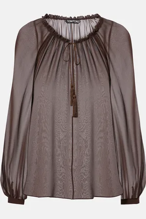 Tom Ford Top aus Seiden-Georgette