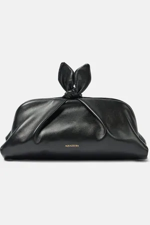 Aquazzura Clutch Bow Tie Small aus Leder