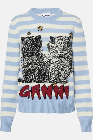 Ganni Pullover aus einem Wollgemisch