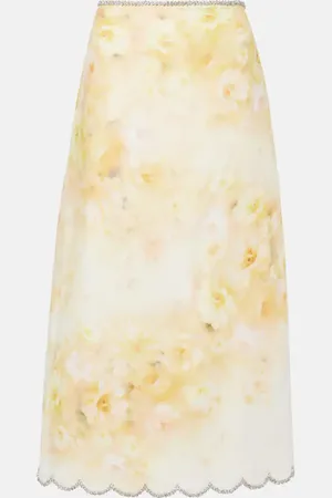 ZIMMERMANN Midirock Crush aus Leinen