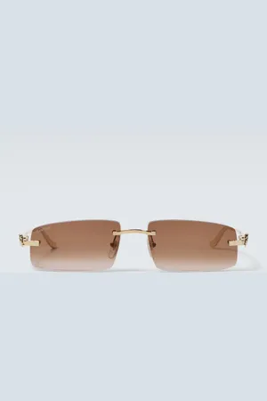 Cartier Eckige Sonnenbrille Panthère de Cartier