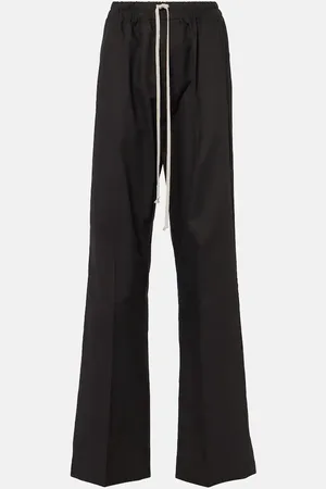 Rick Owens Gerade Hose Dietrich Drawstring aus Crêpe-Cady