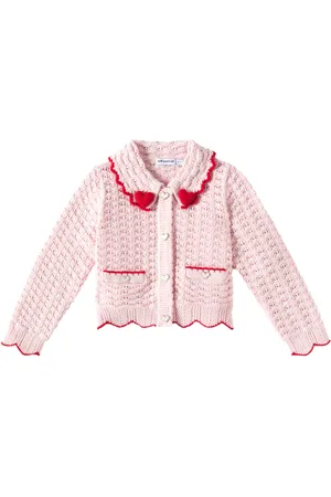 Self-Portrait Cardigan aus Häkelstrick