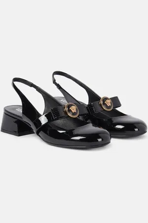 VERSACE Slingback-Pumps Gianni Ribbon aus Lackleder