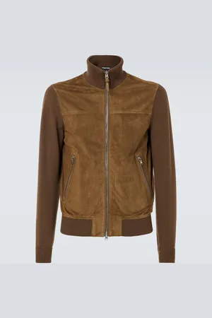 Tom Ford Jacke aus Veloursleder und Wolle