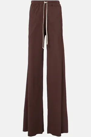 Rick Owens Gerade Hose Dietrich Drawstring aus Crêpe-Cady