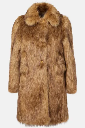 Prada Mantel aus Faux Fur