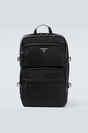 Prada Rucksack aus Re-Nylon mit Leder