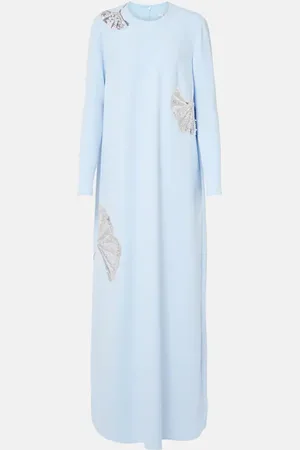 Safiyaa Verzierte Robe Naima aus Crêpe
