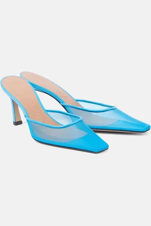 The Attico Mules Juno aus Mesh mit Leder