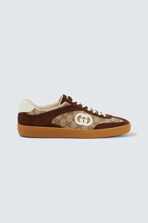 Gucci Sneakers Interlocking G mit Veloursleder