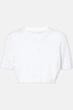 Givenchy Cropped-Top Monogram 72 aus Jacquard