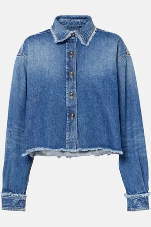 Alanui Cropped-Jeanshemd