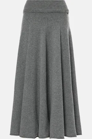 EXTREME CASHMERE Maxirock N°313 Twirl aus einem Kaschmirgemisch