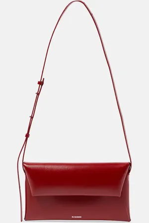 Jil Sander Schultertasche Folded Small aus Leder