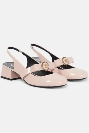 VERSACE Slingback-Pumps Gianni Ribbon aus Lackleder