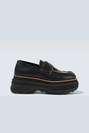 SACAI Plateau-Loafers aus Leder