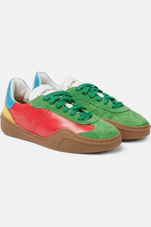 Acne Studios Sneakers Bars aus Leder und Veloursleder