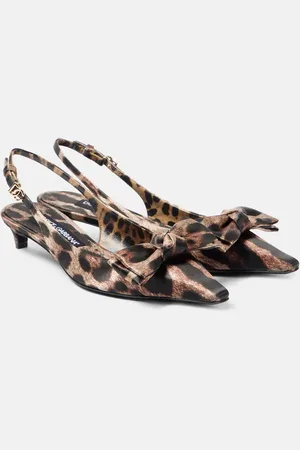 Dolce & Gabbana Slingback-Pumps Leo 30 aus Satin