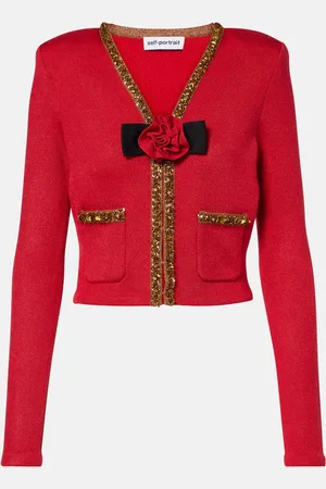 Self-Portrait Verzierter Cardigan