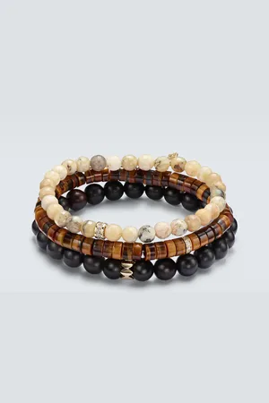 Sydney Evan Set aus drei Armbändern mit 14kt Gelbgold und Diamanten