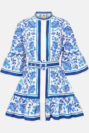 Farm Rio Bedrucktes Minikleid aus Baumwolle