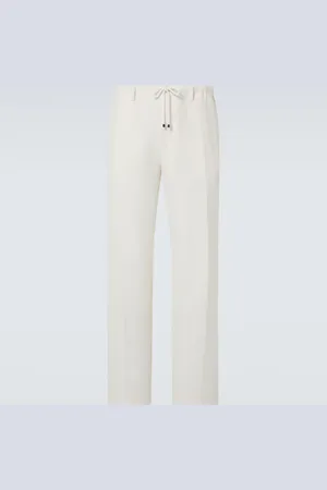 DRIES VAN NOTEN Anzughose aus Leinen, Wolle, Seide und Kaschmir