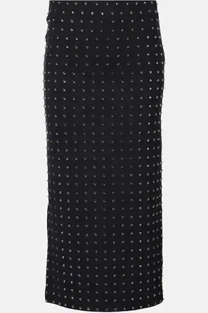Sportmax Midirock Nome mit Kristallen