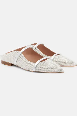 MALONE SOULIERS Slippers Maureen mit Metallic-Leder
