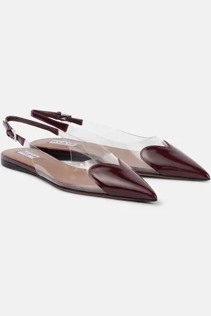 Alaïa Alaïa Slingback-Ballerinas Le Cœur mit Lackleder