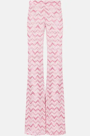 Missoni Weite Hose aus Häkelstrick